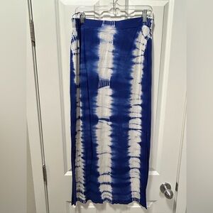 Romeo and Juliet tie-dye midi body con skirt